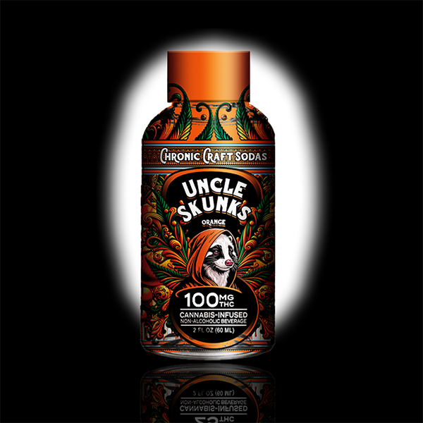 Uncle Skunks 100mg Orange Chronic Craft Shots (2oz) (2)