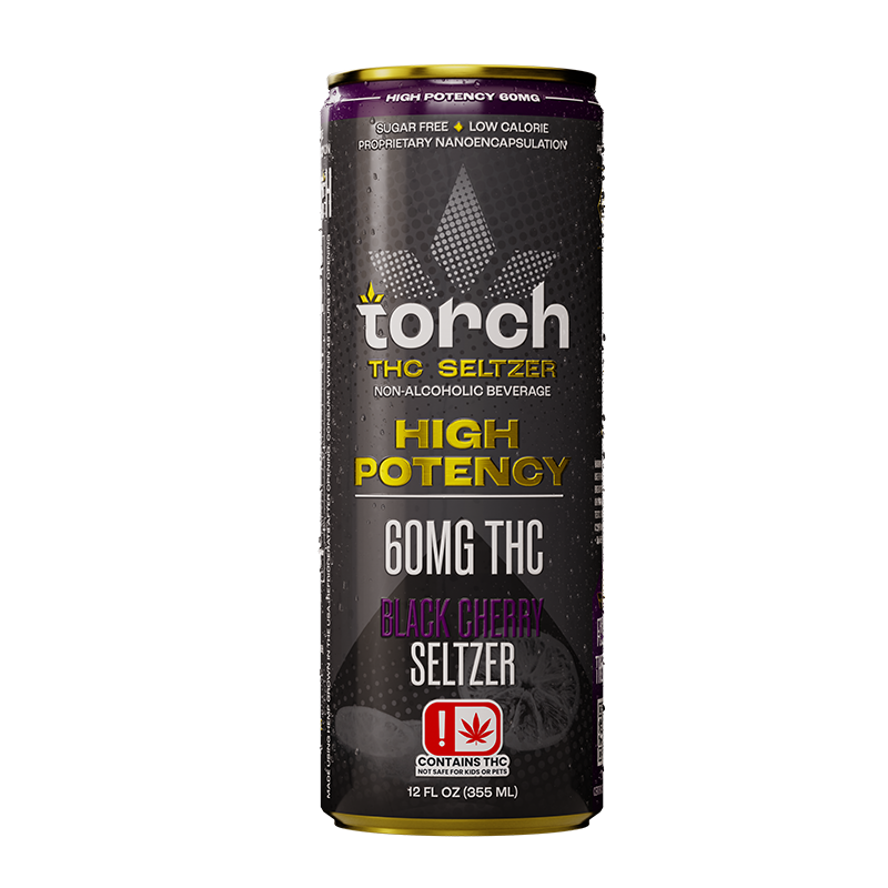 Torch Black Cherry High Potency 60mg THC Seltzer (2)