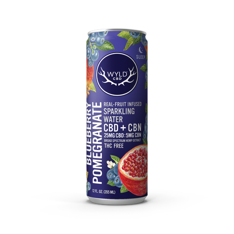 Wyld Blueberry Pomegranate CBD:CBN Sparkling Water — CBD-Only