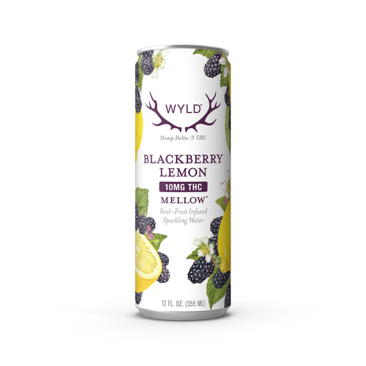 Wyld Blackberry Lemon THC Sparkling Water — Mellow