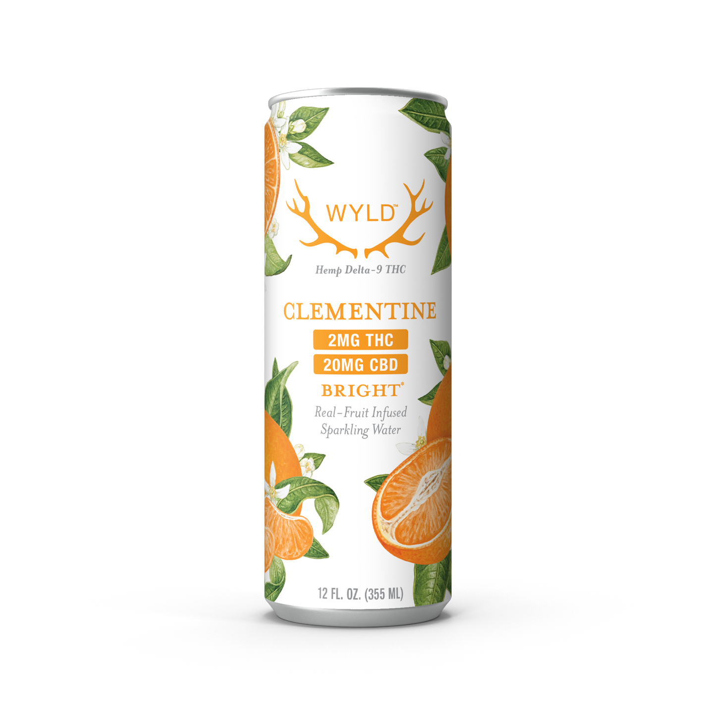 Wyld Low-Dose Clementine CBD:THC Sparkling Water — Bright