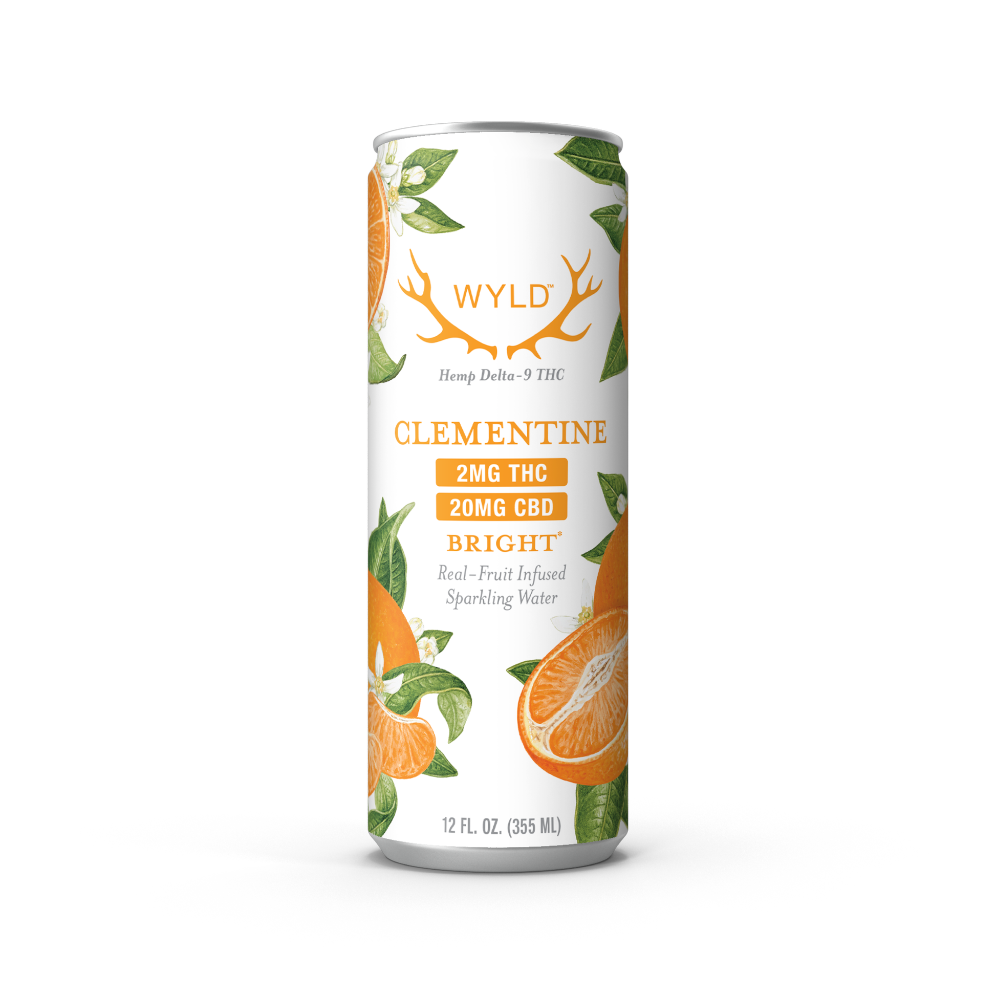 Wyld Low-Dose Clementine CBD:THC Sparkling Water — Bright