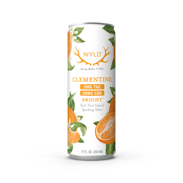 Wyld Low-Dose Clementine CBD:THC Sparkling Water — Bright