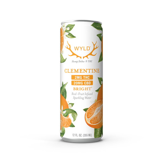 Wyld Low-Dose Clementine CBD:THC Sparkling Water — Bright