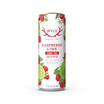 Wyld Raspberry Lime THC Sparkling Water — Active