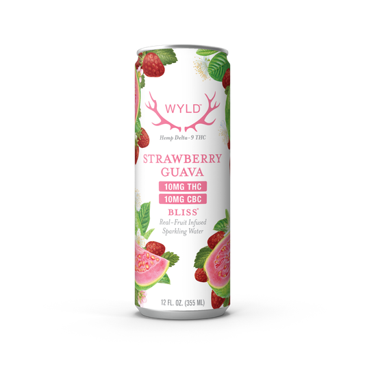 Wyld Strawberry Guava THC:CBC Sparkling Water — Bliss