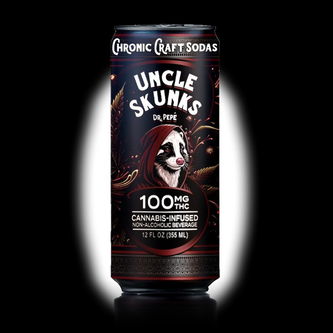 Uncle Skunks Dr Pepe 100mg Chronic Craft Soda (12oz) (2)