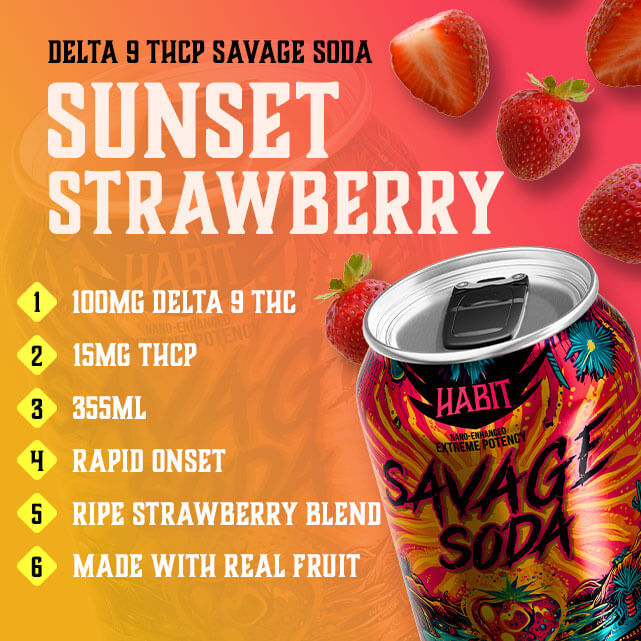Habit Delta 9 Savage Soda – Sunset Strawberry (3)