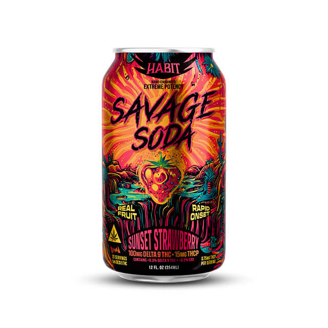 Habit Delta 9 Savage Soda – Sunset Strawberry