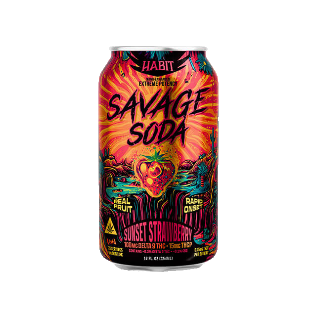 Habit Delta 9 Savage Soda – Sunset Strawberry