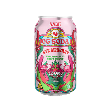 Habit Delta 9 THC OG Soda – 100MG – Strawberry