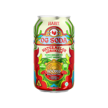 Habit Delta 9 THC OG Soda – 100MG – Watermelon Lemonade