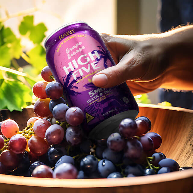 Habit High Five Grape Escape 5MG Delta 9 THC Soda (3)