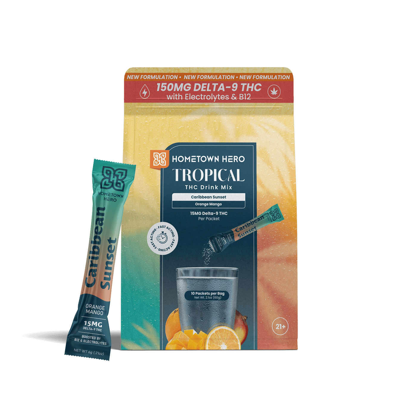 Hometown Hero Caribbean Sunset - Tropical Drink Mix