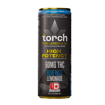 Torch Blue Razz Lemonade High Potency 60mg THC Seltzer
