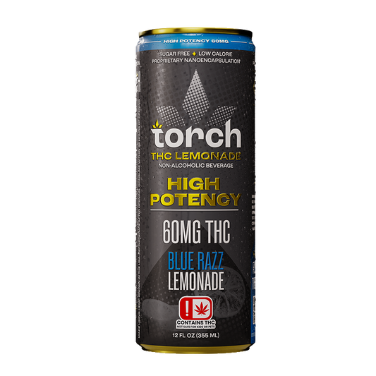 Torch Blue Razz Lemonade High Potency 60mg THC Seltzer
