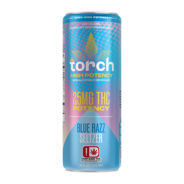 Torch Blue Razz High Potency 25mg THC Seltzer (2)