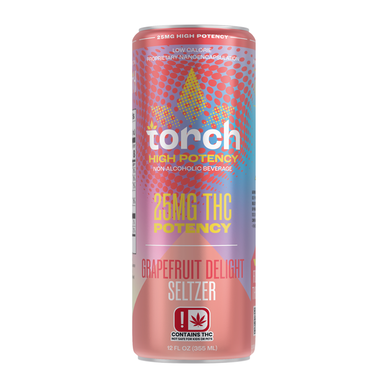 Torch Grapefruit Delight High Potency 25mg THC Seltzer