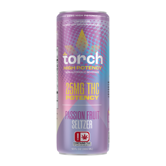 Torch Passion Fruit High Potency 25mg THC Seltzer (2)